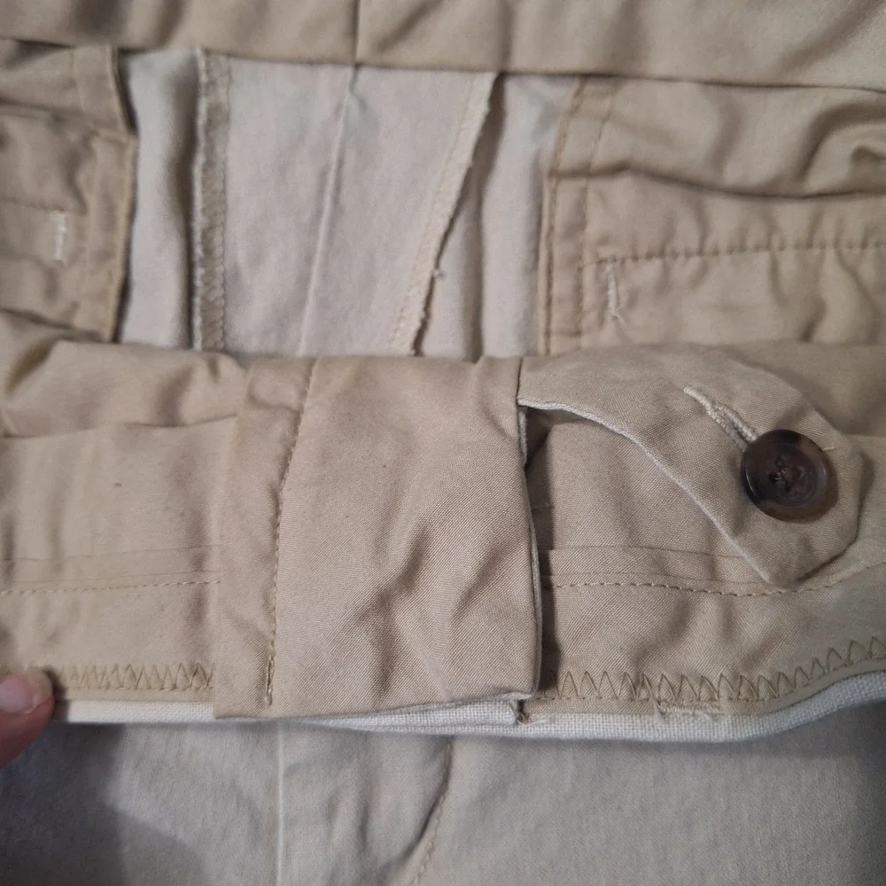 J. Crew Bedford Linen Cotton Pants Mens 32X32 Oatmeal Coastal Preppy Beachy